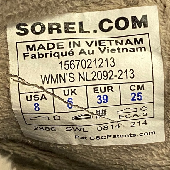 Sorel Tivoli II Waterproof Lace Up Short Winter Boots Size 8 - Picture 16 of 16